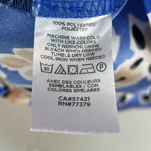 Ann Taylor Womens XL Floral Button Up Essential Shirt Long Sleeve Blouse Top - Picture 8 of 12